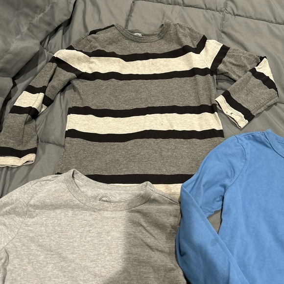 Boys Size 6 Long Sleeve Shirt Bundle | 3 Pack Basics Layering School | Preloved - Picture 2 of 4